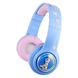 Disney Frozen Kids 3D Bluetooth Wireless Stereo Headphones | Foldable Ear Cups | Blue | DY-3054-FR