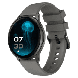 Fastrack Jupiter R3 Smart Watch | Round Display | Gun black & Grey
