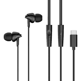 Boat Bassheads 300C Wired Earphones | Type-C Connector | 10mm Drivers | Active Black