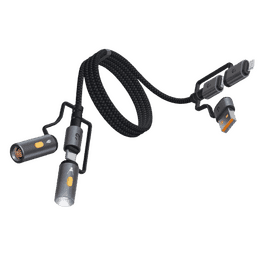 iGear OmniSpark 6-in-1 Charging Cable | 100W | Fast Charging | Black