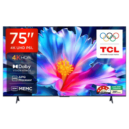 TCL 4K Ultra HD Smart LED Google TV | 189 cm (75 inches) | Black | 75P6L