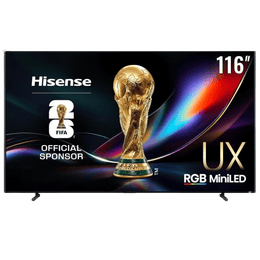 Hisense RGB MiniLED ULED Premium X Series 4K UHD Google Smart TV | 116 Inch | RGB Backlight MiniLED Up to 8000 nits  3D Color Master Pro | 116UX
