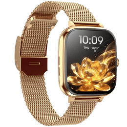 Fastrack Noir Rizz Smart Watch | 1.72" inch Ultra HD Display | BT Calling | Rose Gold