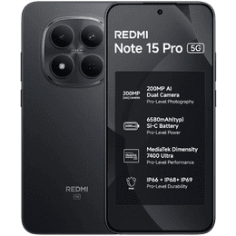 REDMI Note 15 Pro 5G | 8GB | 256GB | Carbon Black | NM