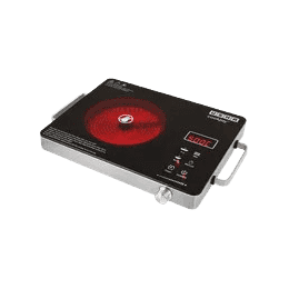 Usha Infrared Induction Cooktop | 2200W | 4 Preset Menus | Black | IR2200TCB