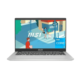 MSI Modern 14  Laptop | Intel Core i3 | 16GB | 512GB | Windows 11 Home | Silver | 9S7-14J111-118
