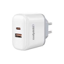 Salpido Dual Port Fast Charging Adapter | 45W | White | WC05