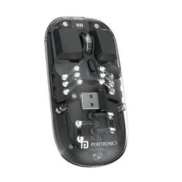 Portronics Toad 5 Rechargeable Bluetooth Mouse | 2.4 GHz Wireless | Black | POR 2488