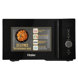 Haier Solo Microwave Oven with Defrost Technology | 23L | Black | HIL2301 MBEJ