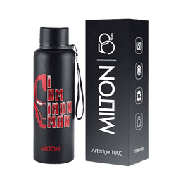 Marvel Artedge 1000 Thermosteel Flask | 1000 ml | 24 Hr and Cold | Leak Proof | Assorted Colors