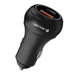 LAPCARE CARGE 145 Car Charger | 145W | Super Fast Charging | PD Type-C | Multicolour