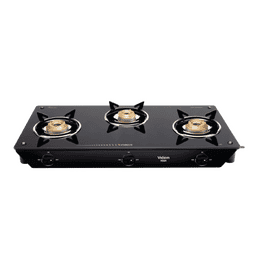 Vidiem Veer Jumpo Glass Top Gas stove | 3 Burner | Black