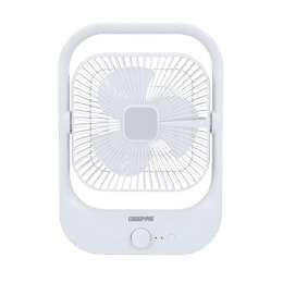 Geepas 8" Rechargeable Fan with LED | White | GF21241ID