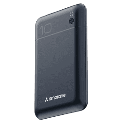 Ambrane Pocket Charge Power Bank | 22.5 W | 10000 mAh | Multicolour