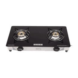 Usha Ebony Neo Cook Top | 2 Burner | Gas Stove | Black | GS2 003