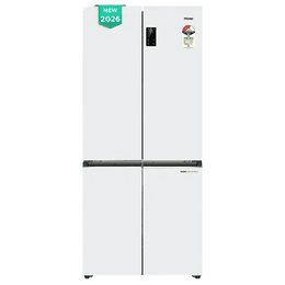 Haier Lumiere Frost Free French Door Side by Side Refrigerator | 3 Star | 520 L | Pearl White | HRB-600PW