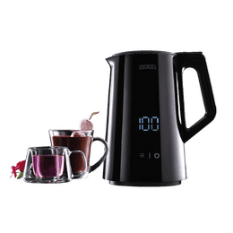 Usha ICHEF Programmable Electric Kettle | Digital LED Display and Touch Control | 1.5 L | Black