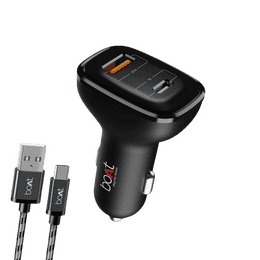 Boat Dual Port Qc-Pd Fast Car Charger | Black