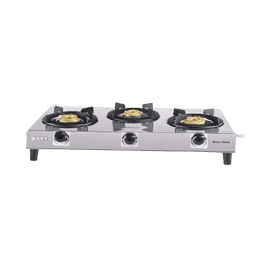 Usha Maxus Cooktop | 3 Burner Gas Stove | Black | GS3 001