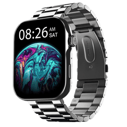 Noise ColorFit Ultra 3 Smartwatch with Bluetooth Calling | AMOLED Display | Glossy Silver