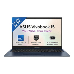 ASUS Vivobook 15 Student Lapto | Intel Core 5 320 | 16GB | 512GB | Quiet Blue | X1504MA-BQ126WS
