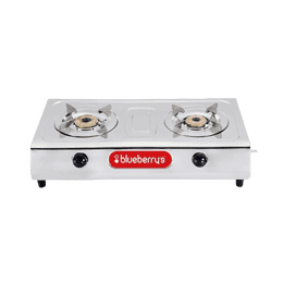Blueberry’s Blaze 2-Burner Stainless Steel Gas Stove | Silver