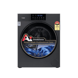 Haier Front Load Washing Machine | 12 Kg | 5 Star | Black | HWD120-DM14F17BKU1