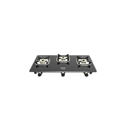 Preethi Silverin Glass Top Gas Stove | 3 Burner