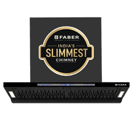 Faber HOOD SLIMX HC SC FL BK BLDC IN 90-T Wall Mounted Chimney | 90cm | Black