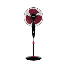 Crompton Torpedo HS Pedestal Fan | 400mm | Black & Red