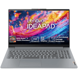 Lenovo IdeaPad Slim 3 Ryzen 5 Thin and Light Laptop | 16 GB | 512 GB | Windows 11 Home | Arctic Grey | 82XQ01RYIN