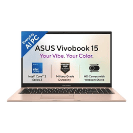 Asus Vivobook 15 AI Laptop | Intel Core 3 | 8GB | 512GB | Terra Cotta | X1504MA-BQ424WS