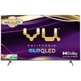 Vu GloQLED Series 4K QLED Smart Google TV | 164 Cm ( 65 Inch ) | Grey | 65GLOQLED25