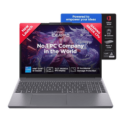 Lenovo IdeaPad Slim 3 Intel Core i5 Laptop | 16 GB | 512 GB | Windows 11 Home | Luna Grey | 83K101JDIN