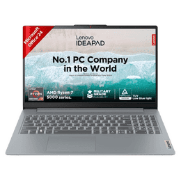 Lenovo IdeaPad Slim 3 Thin and Light Laptop | Ryzen 7 5825U | 16GB | 512GB | 	Arctic Grey | 82XM01C9IN