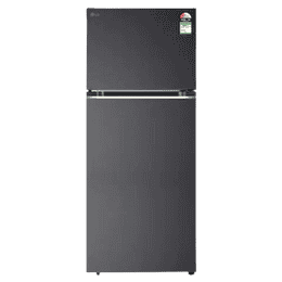 LG Frost Free Double Door Refrigerator | Smart Inverter Compressor | 398 L | 2 Star | Matte Black | GLT4026SNMC