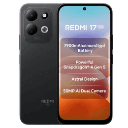 Redmi 17 5G | 6 GB | 128 GB | Absolute Black