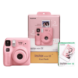 Fujifilm Instax Mini SE Fun Pack | 10 Shots | Pink