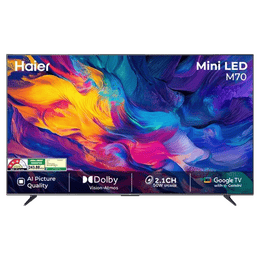 Haier MiniLED 4K Ultra HD Smart Google TV | 165 Cm ( 65 Inch ) | Black | 65M70UHMINI