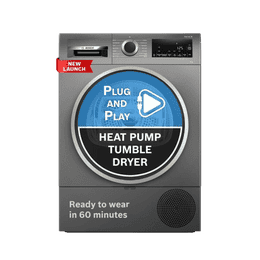 Bosch Front Load Fully-Automatic Heat Pump Tumble Dryer | 9 kg | Cast Iron Grey | 2026 Model | WQG2420RIN