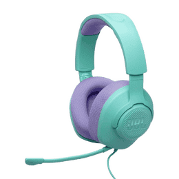 JBL Quantum 100M2 Wired Over Ear Gaming Headphone With Mic | Cyan | JBLQTUM100M2CYN