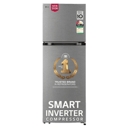 LG Frost Free Double Door Convertible Refrigerator | Smart Inverter | 251 L | 2 Star | Dazzle Steel | 2026 Model | GLT2526XWDS