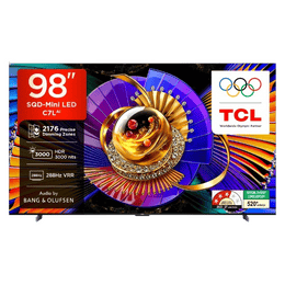 TCL 4K SQD MiniLED Super Ultra HD Smart Google TV | 248 Cm ( 98 inch ) | 2026 Model | Black | 98C7L