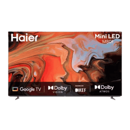Haier 4K Ultra HD Smart Mini LED Google TV | 139 Cm ( 55 Inch ) | 2025 Model | H55M80FUX