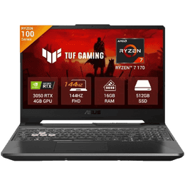 Asus TUF A15 Gaming Laptop | AMD Ryzen 7 170 | 16 GB | 512 GB | Windows 11 Home | Graphite Black | FA506NCQ-IN081WS