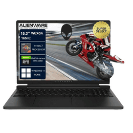 Dell Alienware 15 Gaming Laptop | AMD Ryzen 7 260 | 16 GB | 512 GB | Windows 11 Home | Black | CAN15265CTO03MINO