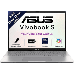 ASUS Vivobook S14 OLED Thin and Light Laptop |  Intel Core Ultra 7 355 | 16 GB | 1 TB | Windows 11 Home | Cool Silver | S3407AA-SF061WS