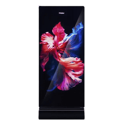 Haier Single Door Refrigerator | 190 L | 5 Star | Wave Glass | HRD-2115PWGA-N