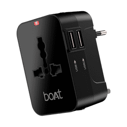 boAt C10 5 in 1 Universal Travel Adapter | Carbon Black