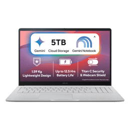 Asus ChromeBook Laptop | Intel Processor N50 | 8 GB | 128 GB eMMC | ChromeOS | Grey | CX1505CTA-S70293